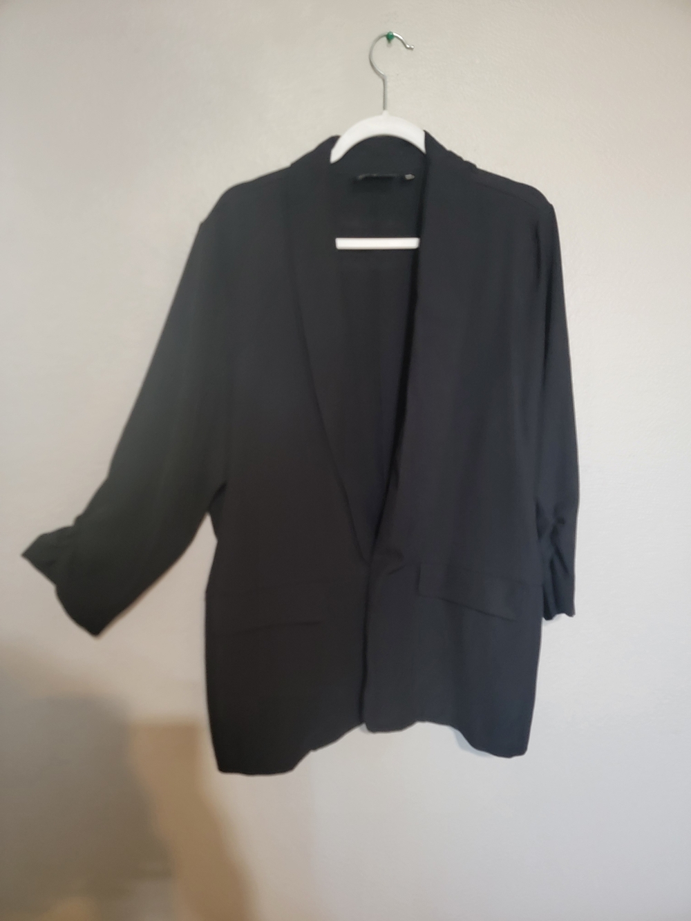 Worthington Black Open-Front Blazer Jacket